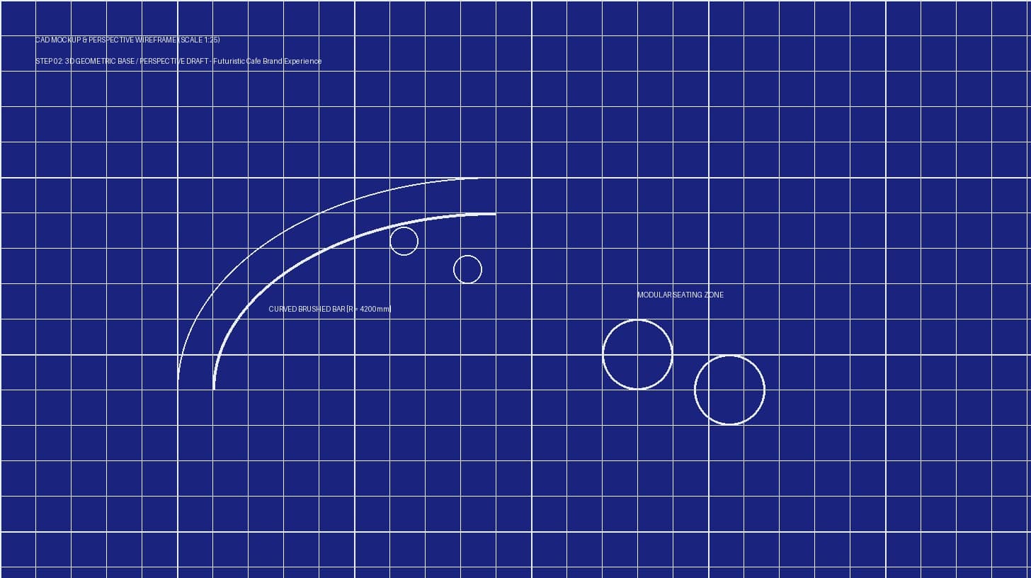 Futuristic Cafe Brand Experience - Folio Page 2