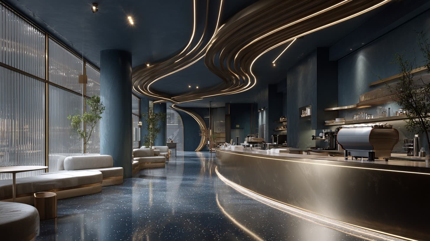 Futuristic Cafe Brand Experience - Folio Page 3